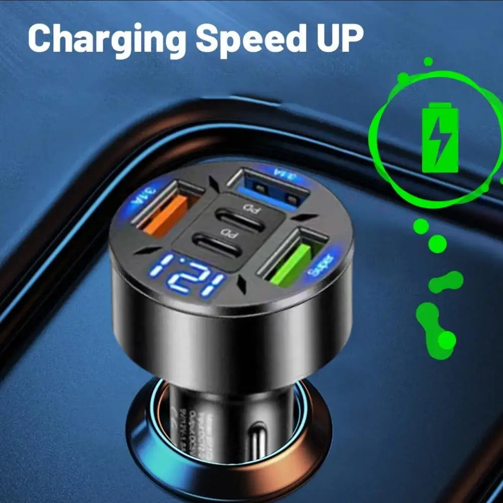 250W 5-Port Fast Car Charger