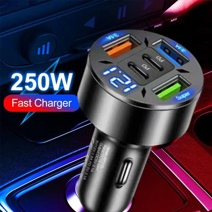 250W 5-Port Fast Car Charger
