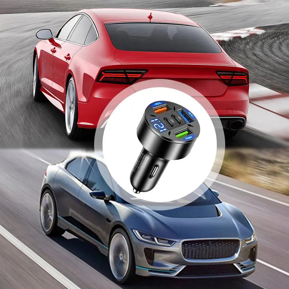 250W 5-Port Fast Car Charger